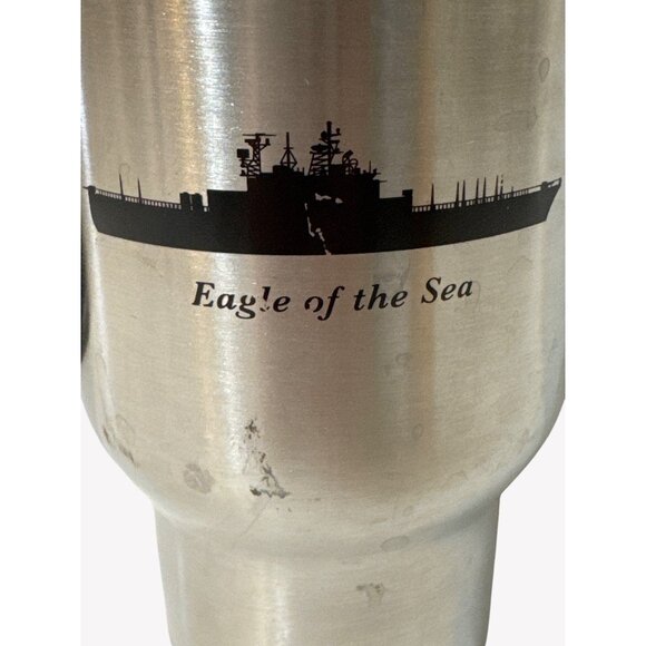 Rare USS Tarawa LHA-1 Military Vessel Stainless Steel Travel Mug Collectible - Picture 4 of 8